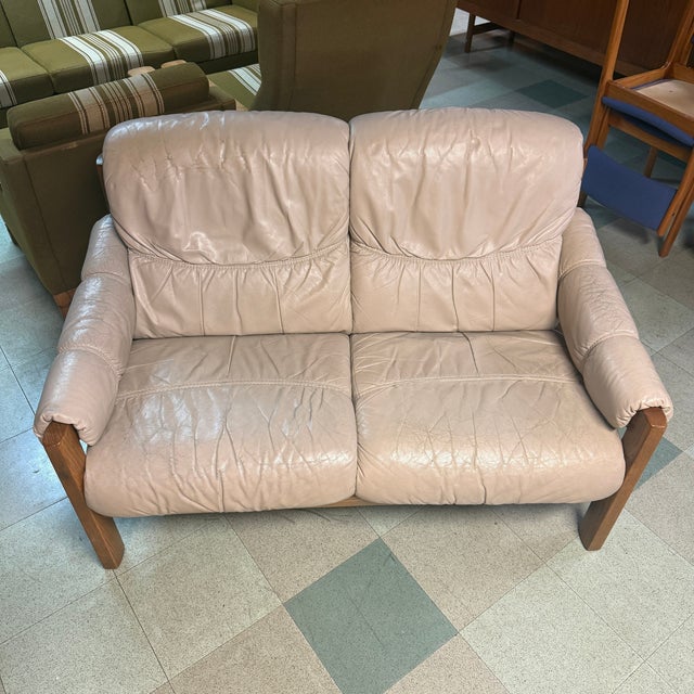 1970s Ekornes Stressless Leather Sofa Norway, Attributed For Sale - Image 6 of 6