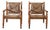 Wooden and Rope Chairs by Adrien Audoux & Frida Minet, 1960s, Set of 2 For Sale