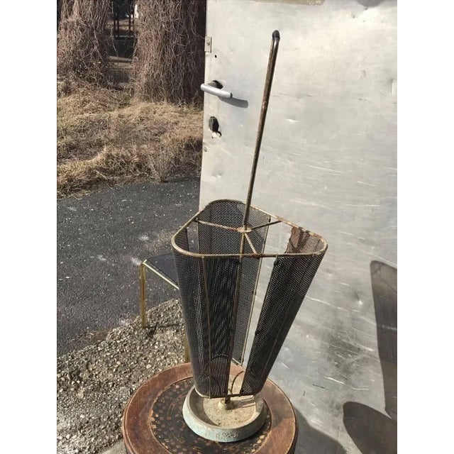 Mid-Century Italian Metal Umbrella Stand For Sale - Image 9 of 9