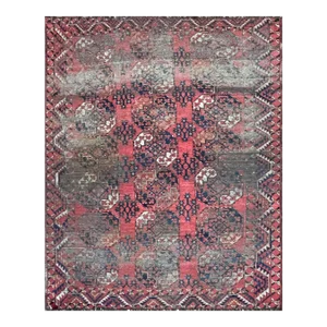 Antique Erssary Turkman Carpet, as Is