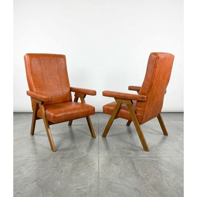 Stunning pair of original armchairs from the 1950s, designed by Mobilificio Valtorta (Lissone-Novara). An icon of mid-...