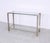 Metal Vintage Glass and Metal Console Table by Pierre Vandel, 1970s For Sale - Image 7 of 12