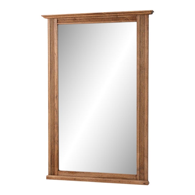 19th Century France Amber Wood Mirror For Sale