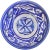 Meticulously handcrafted and glazed Moroccan ceramic bowl exhibiting an elaborate hand-painted pattern in blue and white....