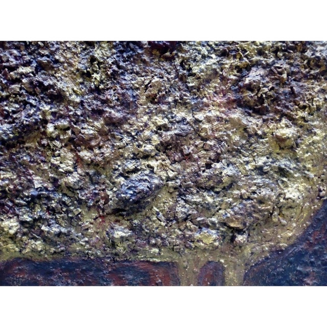 "From Elsewhere" Contemporary Original Abstract Relief Brutalist Neutral Palette Oil Painting For Sale - Image 9 of 10
