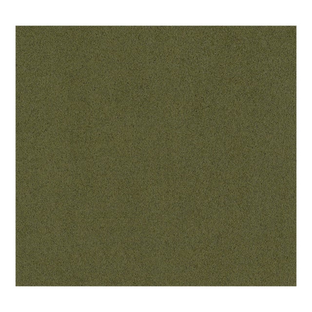 Phillip Jeffries Suede Lounge Collection - Lush Olive Wallpaper For Sale