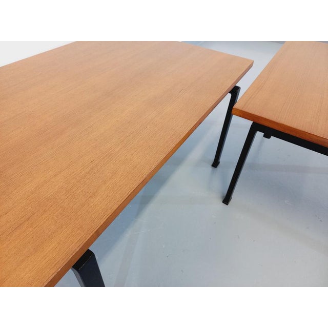 Vintage Modernist Isa Coffee Tables in Teak and Black Metal, 1960s, Set of 2 For Sale - Image 6 of 18
