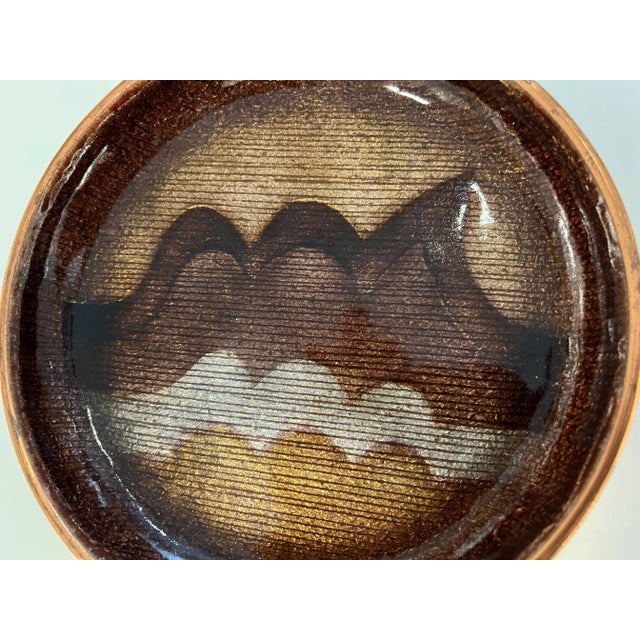 1960s Studio Del Campo Wave Italian Mis Century Enamel Bowl For Sale - Image 5 of 13