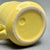 Vintage Yellow Ceramic Pitcher With Stylized Tulip Motif Art Pottery Pitcher For Sale - Image 9 of 9