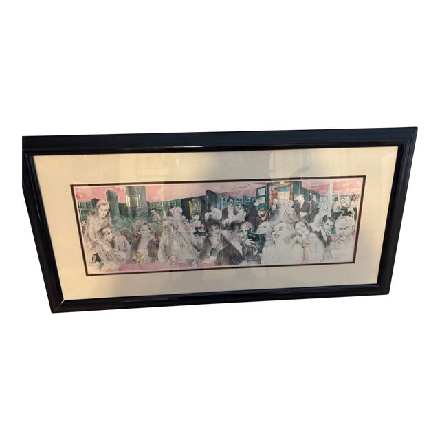 1980s Leroy Neiman "The Polo Lounge" For Sale