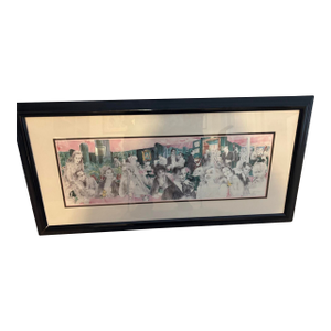 1980s Leroy Neiman "The Polo Lounge"