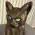 1930s 1930s Black Cat Iron Andirons With Glass Marble Eyes For Sale - Image 5 of 11