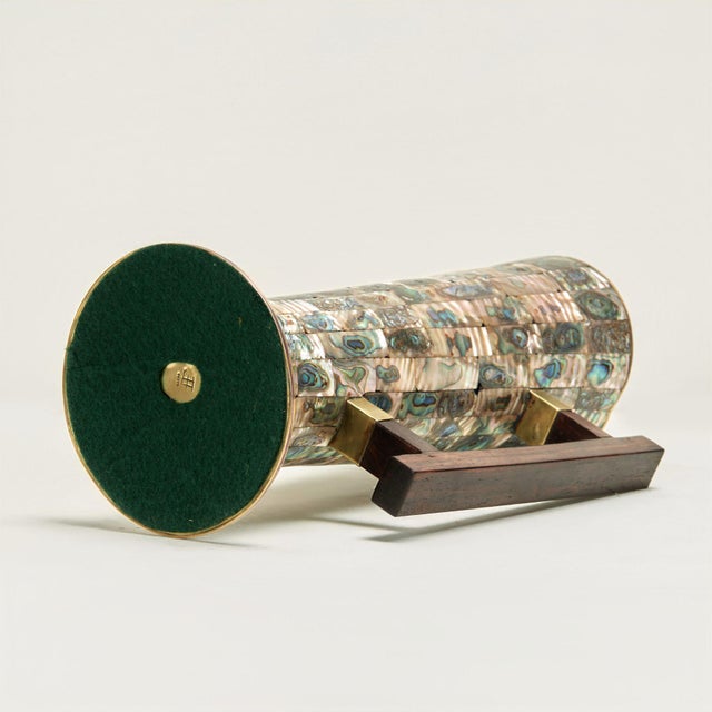 Mid Century Modernist Pitcher With Mother of Pearl For Sale - Image 11 of 12