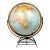 Vintage Mid-Century Replogle 12" World Globe on Atomic Wire Stand (C. 1954–1958) For Sale