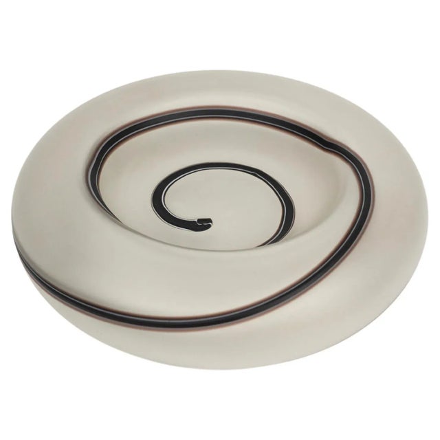 Black Glass Aspiral Vide-Poche by Tommaso Barbi, Italy, 1970s For Sale - Image 8 of 8