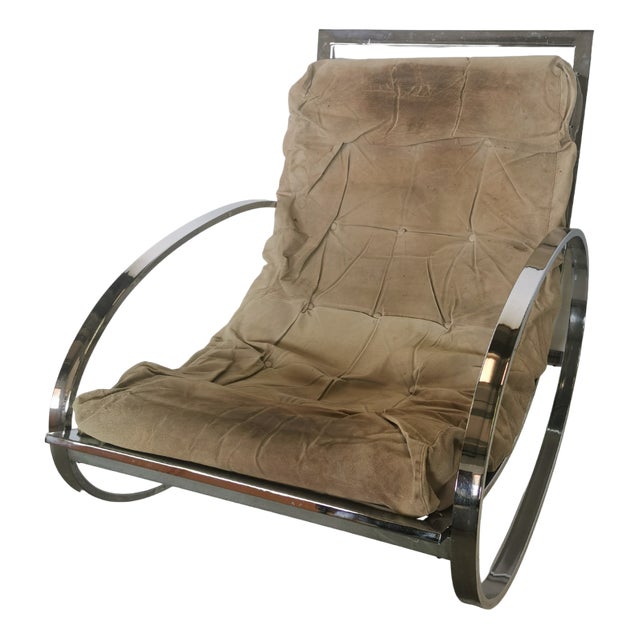 Ellipse Rocking Armchair by Renato Zevi, 1970 For Sale