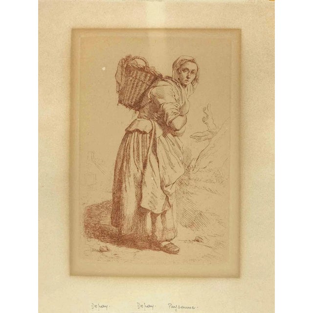 Village Woman Carrying a Basket on Her Back is a print realized by Johannes Pieter de Frey (Dutch, 1770–1834) After...