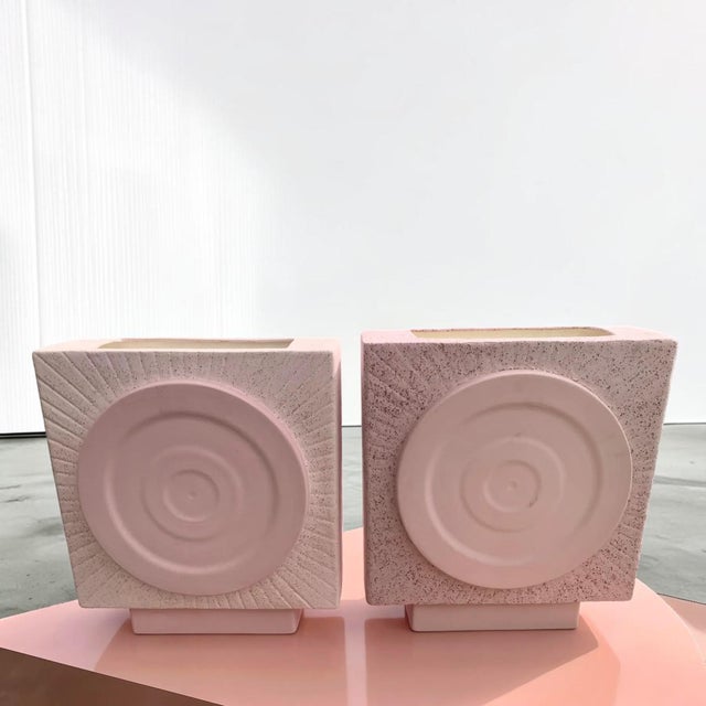 Art Deco Vintage 1980s His and Hers Box Vases - a Pair For Sale - Image 3 of 13