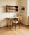 Gio Ponti Mid-Century Italian Desk and Chair with Suspended Bookcase in the style of Gio Ponti, 1950, Set of 3 For Sale - Image 4 of 18