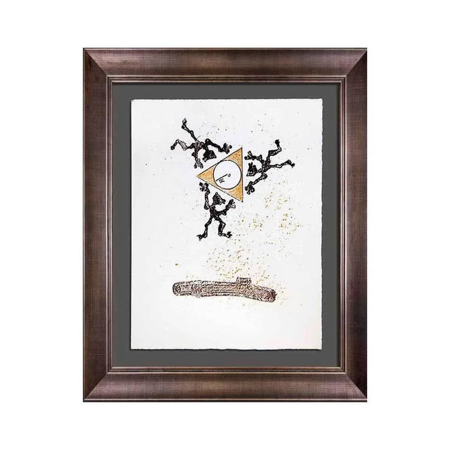 Wood Modern Max Ernst Lithograph Original Limited Ed. On Arches For Sale - Image 7 of 7