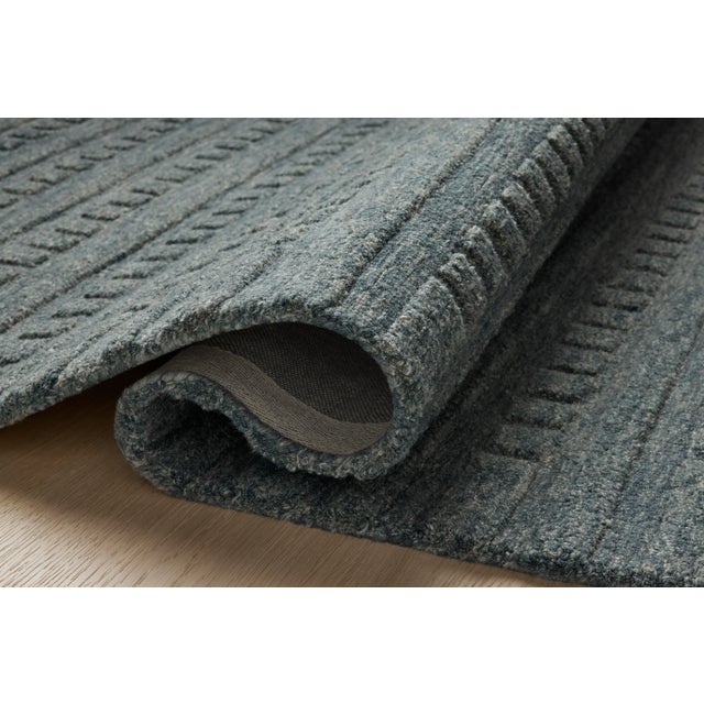 Loloi Rugs Chris Loves Julia x Loloi Bradley Teal 3'-6" x 5'-6" Accent Rug For Sale - Image 4 of 6