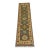 Charcoal Gray and Cream Kazak Wool Runner Rug With Tribal Motifs, 2'9" X 9'8" For Sale