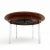 Wood Circular Dining Table and Leather Chairs attributed to Richard Young for Merrow Associates, 1960s, Set of 5 For Sale - Image 7 of 11
