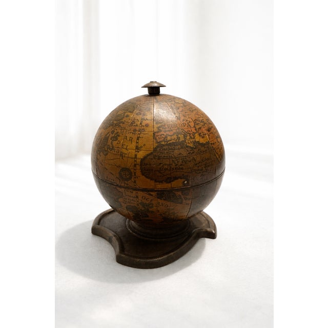 Mid-Century Modern Mid-Century Modern Italian Globe Trinket Box, 1950s For Sale - Image 3 of 8