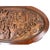 Mid-20th Century Chinese Massive Oval Carved Coffee Table With 6 Nesting Stools For Sale - Image 9 of 12