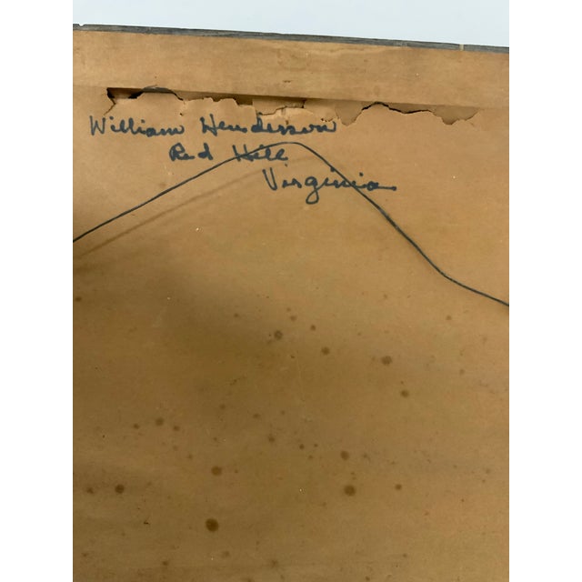 1959 Vintage Pastel Portrait of a Man by E.D.Ellis For Sale - Image 12 of 12