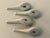 Mid 20th Century Vintage Hong Kong Porcelain Chinese Soup Spoons, Pink Floral & Longevity Motif Famille Rose Style — Set of 4 For Sale - Image 5 of 10