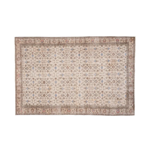 Vintage Oversize Turkish Oushak Rug 6'12" X 10'6" For Sale - Image 12 of 12