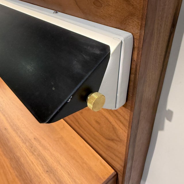 Custom Contemporary King Bed in Walnut Wood-Designed by Ambianic For Sale - Image 9 of 18