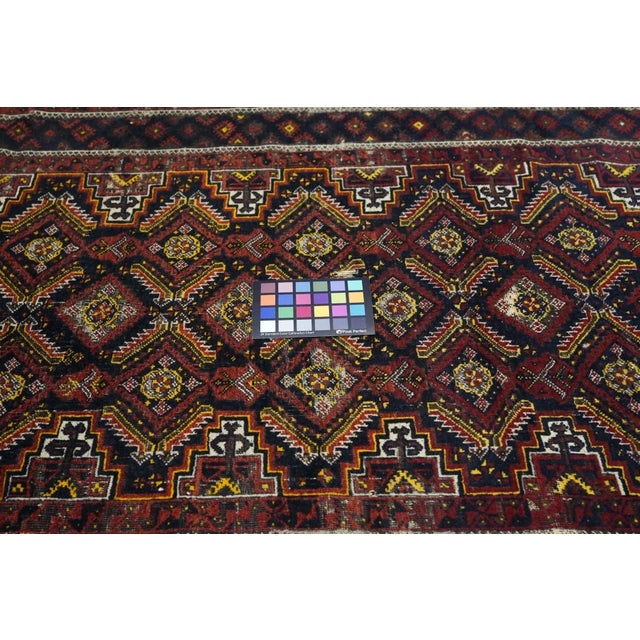 Textile Vintage Balouch Rug 3'5'' x 6' For Sale - Image 7 of 8
