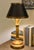 Chapman & Myers Chapman & Myers for Visual Comfort Brass Library Table Lamp With Black Metal Shade For Sale - Image 4 of 4