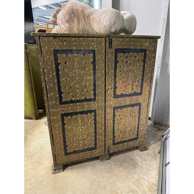 19th Century Italian Brass Cabinet For Sale - Image 5 of 5
