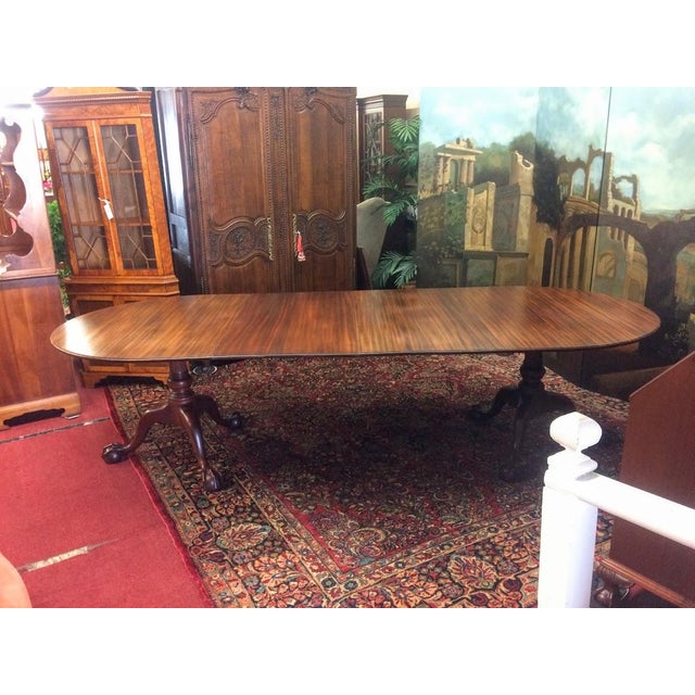 Vintage Colonial Style Dining Table, Two Leaves For Sale - Image 16 of 16