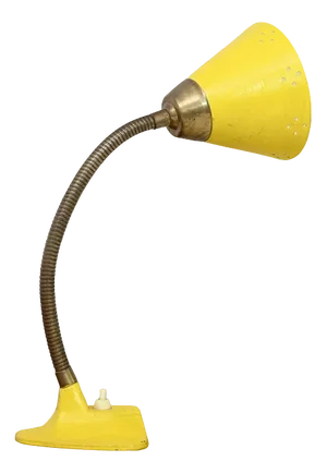 Vintage Yellow Table Lamp, 1960s