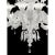 White Venetian “Ca’ Rezzonico” Murano Glass Chandelier With Clear Glass Drops For Sale - Image 6 of 6