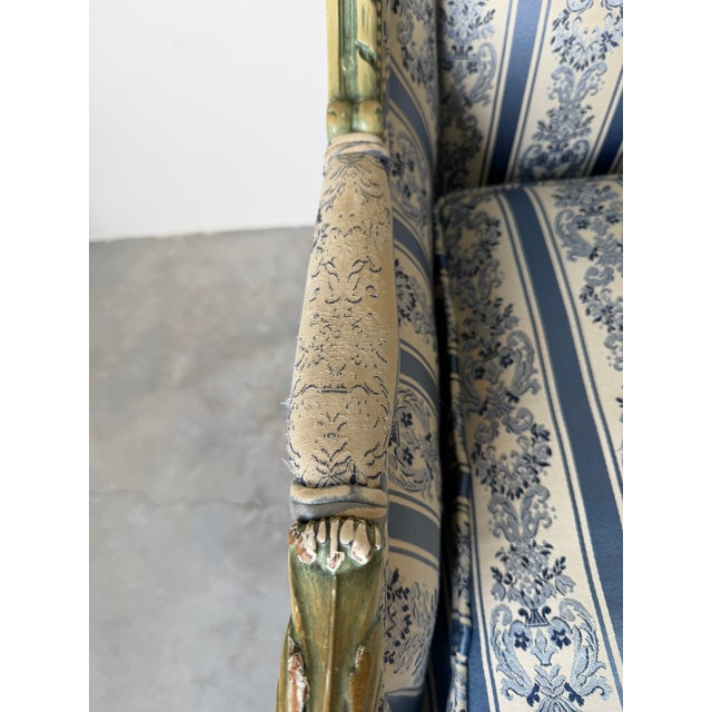 1970s Pair of French Louis XVI Style Carved Wood Armchairs For Sale - Image 12 of 18