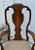 Walnut Queen Anne Armchair Desk Dining Chair Brass Stud Accents Vintage 1960s For Sale In Philadelphia - Image 6 of 12