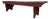 Antique Pennsylvania Mortised Bench in Old Red Paint, Lancaster County, Circa 1860s For Sale