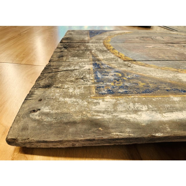 18th Century Italian Church Ceiling Painted Panel For Sale - Image 6 of 9