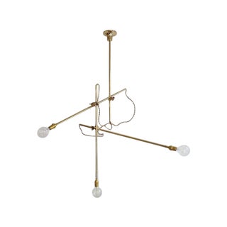 Modern Workstead Brass Chandelier For Sale