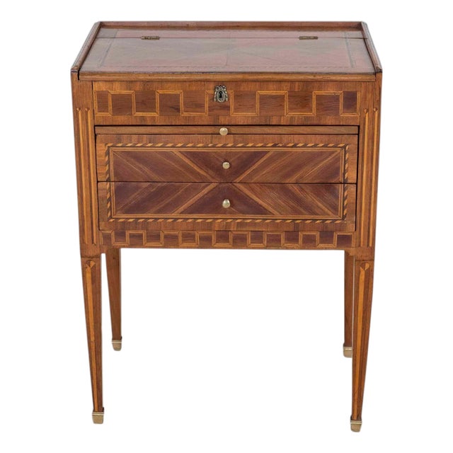 18th Century Louis XVI Marquetry Chiffonier Table For Sale