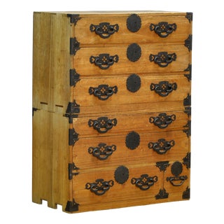 Japanese Tansu Chest of Drawers, 1870 For Sale