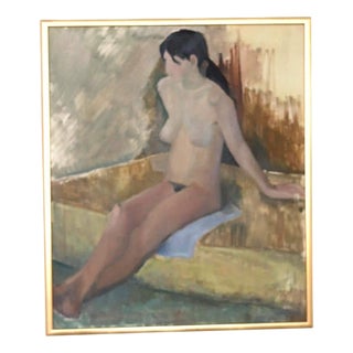Penzell, Model, 1973, Oil on Canvas, Framed For Sale