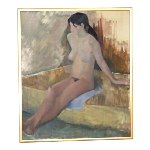 Penzell, Model, 1973, Oil on Canvas, Framed For Sale