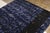 Rug & Kilim Rug & Kilim’s Scandinavian Style Rug All Over Blue, Black Geometric Pattern For Sale - Image 4 of 8