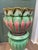 A show-stopping antique Weller Pottery jardiniere and pedestal with real sculptural presence. The jardiniere's rim swirls...